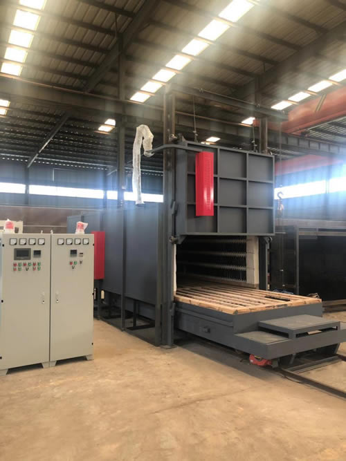 400KW臺車爐就緒，準(zhǔn)備發(fā)貨